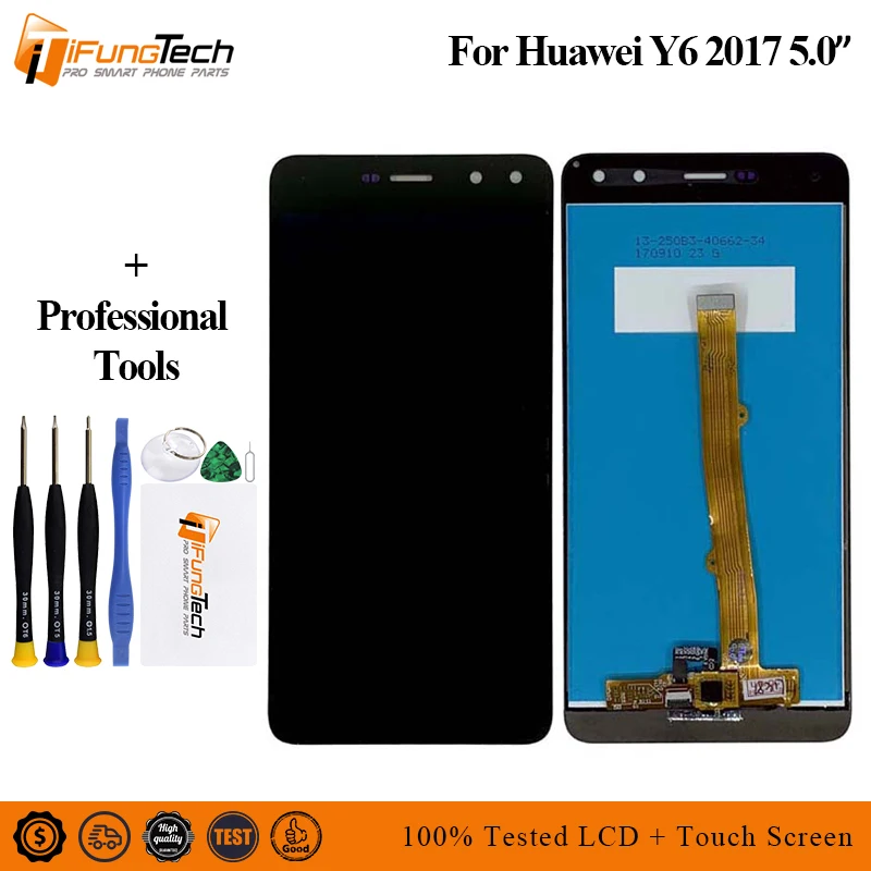 

Gold/White/Black For Huawei Nova Young 4G LTE / Y6 2017 / Y5 2017 LCD Display + Touch Screen Digitizer Assembly MYA-L11 MYA-L41