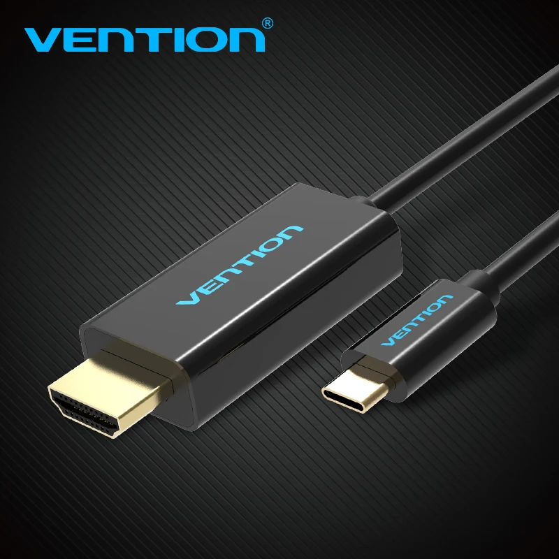 Vention USB Type C в HDMI 1.8 м кабель USB 3.1 Type-C Мужчина HDMI Кабель-адаптер Поддержка 3840*2160 30 Гц для MacBook Google Pixel