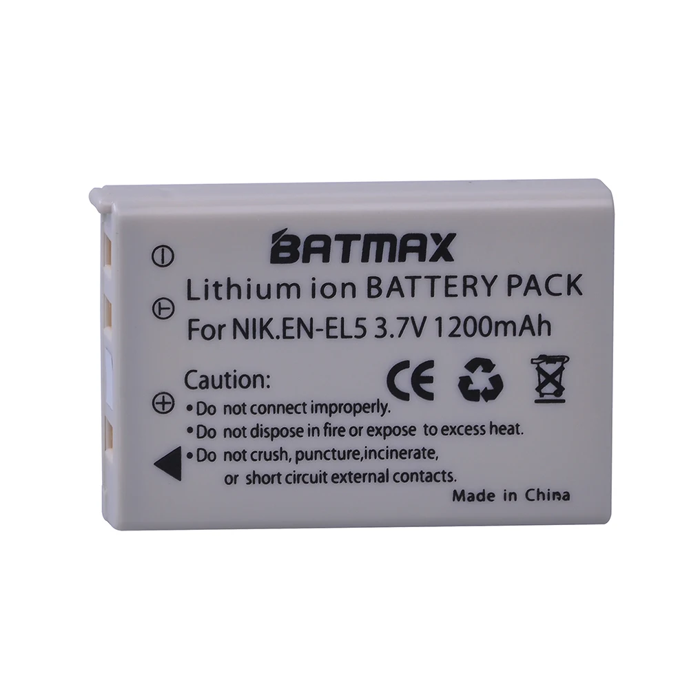 2 En-el5 Enel5 Baterías Y Cargador Para Nikon Coolpix P80 P90 P100 P500 P510 P520
