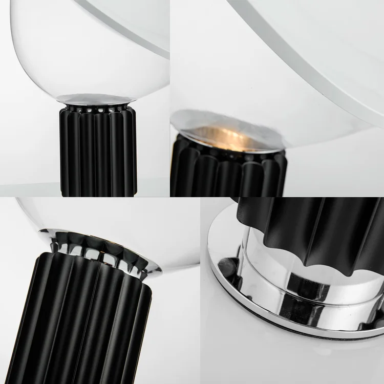  Nordic Glass Shade LED Table Lights Radar Desk Lamps Decoration Lamp Satellite Lamp Bedroom Bedside