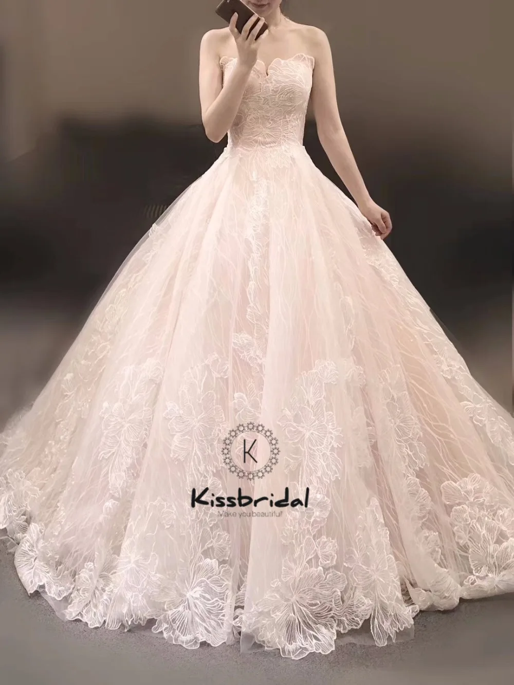 Cantik Vintage Renda Pernikahan Gaun Leher Vestidos De Novia 2019