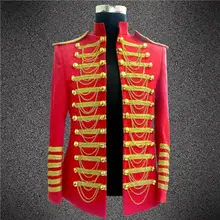 Fashion Royal Costumes for Men DJ Show Stage Performance Wear Clubwear Best Singer Mens Clothing Tassel Decoration