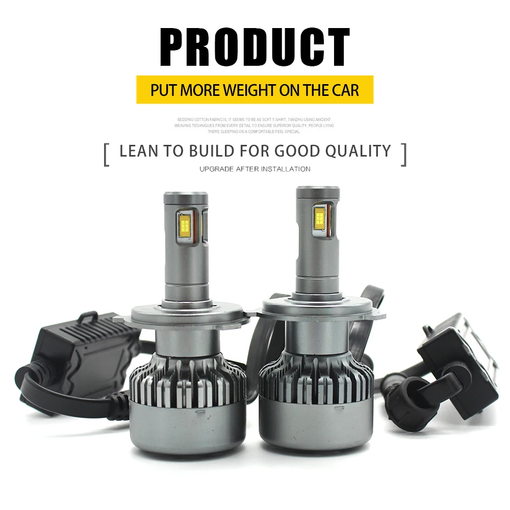 Modifygt V10 H4 led H7 H8/H9/H11 12000LM 100 W 6000 K 12 V 24 фар автомобиля аксессуары canbus автомобильные