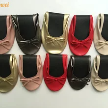 Королева вечеринки пользу гостей дешевые складные балетки туфли с сумкой