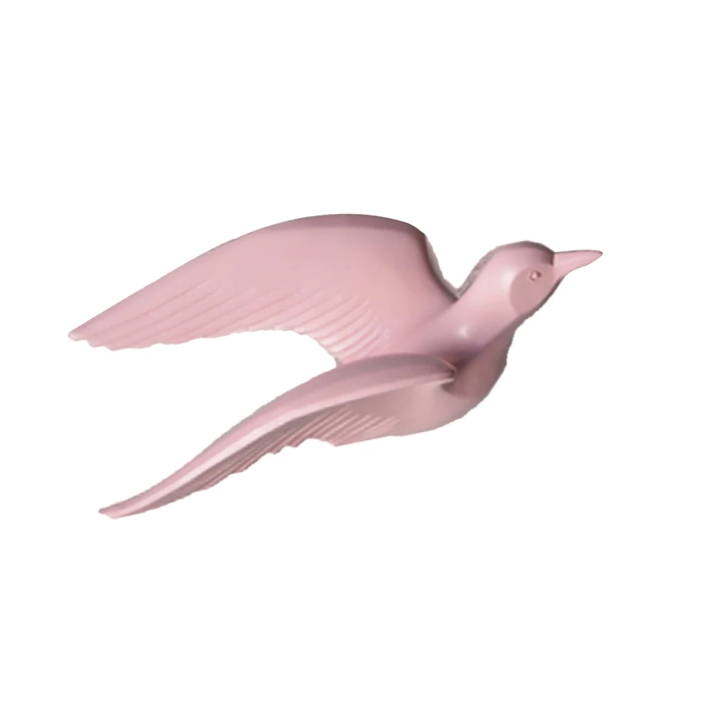 3D Resin Flying Seagull Birds Crafts Wall Art Sculpture Living Room Bedroom Wall Hanging Decoration
