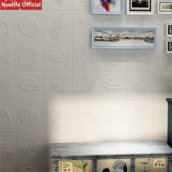 

Marine animal pattern 3d wall stickers living room bedroom living room kids room kindergarten anti-collision foam wall stickers