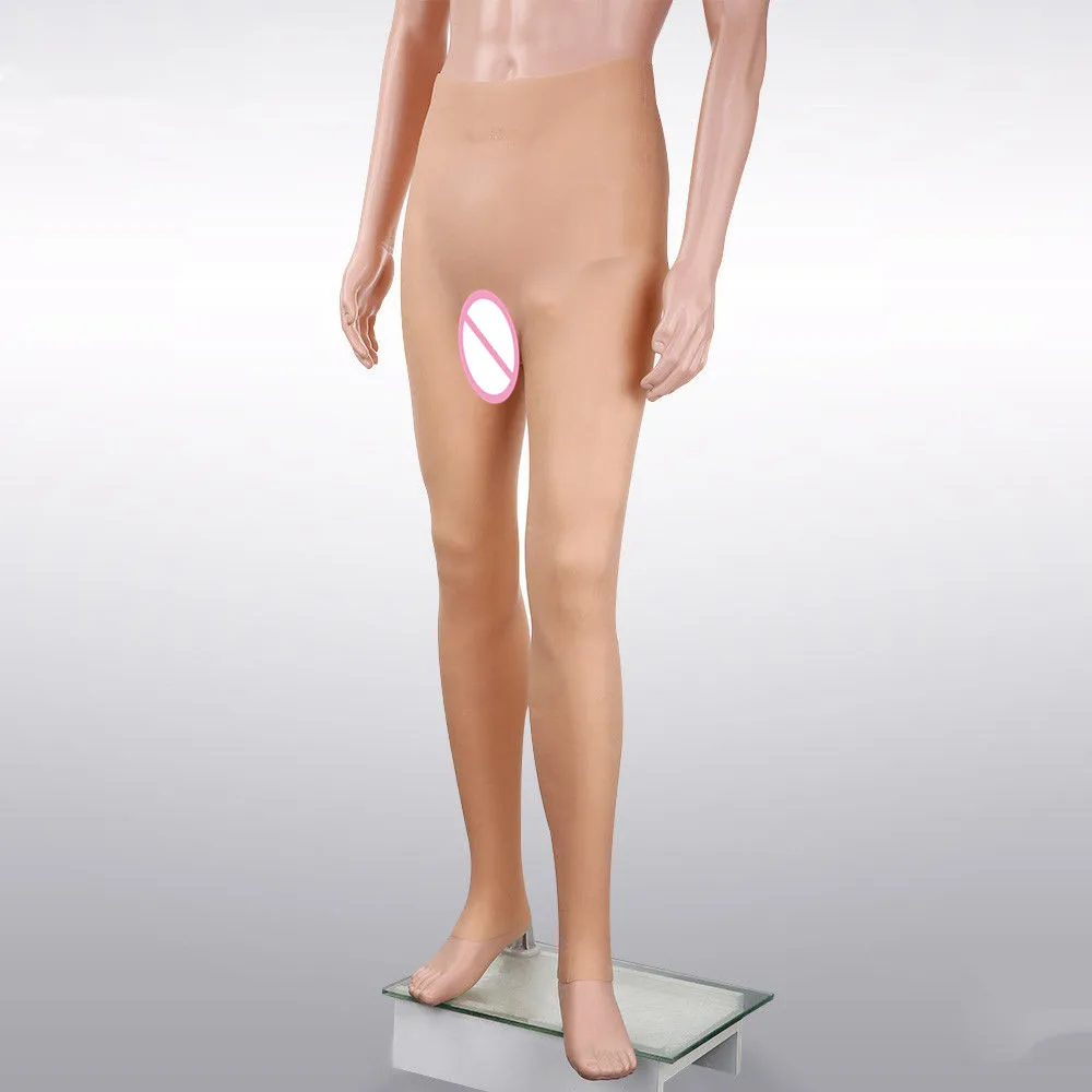 

Full Silicone Trousers with Insert Trangender CD TV Pants Men Bodysuit Thong Bodysuit Body Shaper Men Bodysuit Sexy Leotard Men