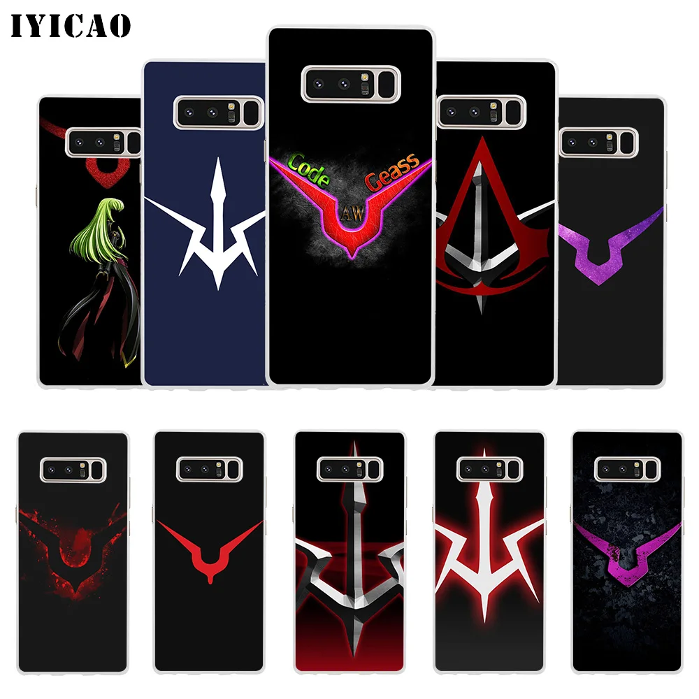 IYICAO код Geass логотип мягкий силиконовый чехол для телефона Samsung A5 A6 Plus A7 A8 A9 J3 J5 J7 Note 8