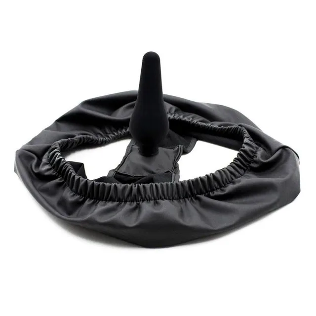 Latex Leather Strapon Anal Butt Plug Vibrator,Secret Wear Strap On Penis Panties,Sex Toys For