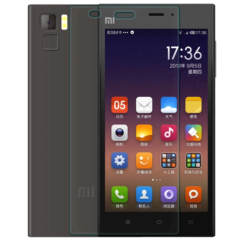 Ультра тонкое закаленное стекло для Xiaomi M3 Закаленное Защитная пленка Mi3 Премиум |