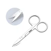 Brainbow 2pcs Small Makeup Scissors Eyebrow Eyelashes Nose Hair Scissor Stainless Steel Face Hair Removal Tools Round Point Head 3