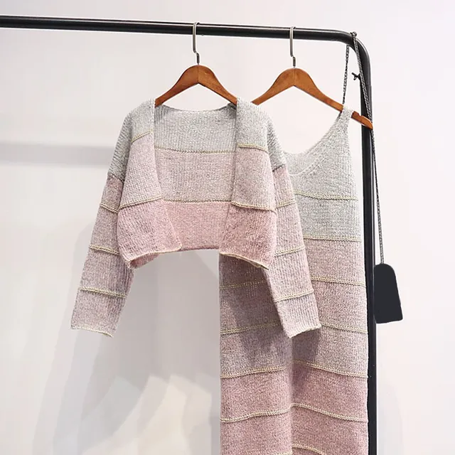 Best Price Woman Fashion Sweater jacket Straped Spaghetti Midi Dress Casual Two-Pieces Suits Sets Winter Autumn Sweater Dress Best Price Woman Fashion Sweater jacket Straped Spaghetti Midi Dress Casual Two-Pieces Suits Sets Winter Autumn Sweater Dress
