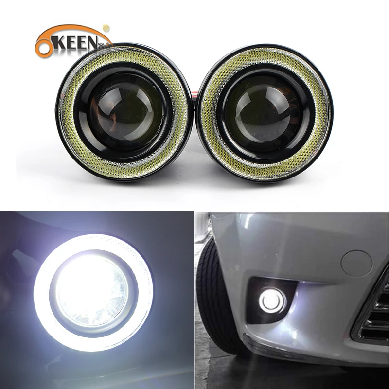 2.5'' Motorcycle LED SUV Halo Ring Angel Eyes Projector Fog Light Universal UK 2.5'' Motorcycle LED SUV Halo Ring Angel Eyes Projector Fog Light Universal UK