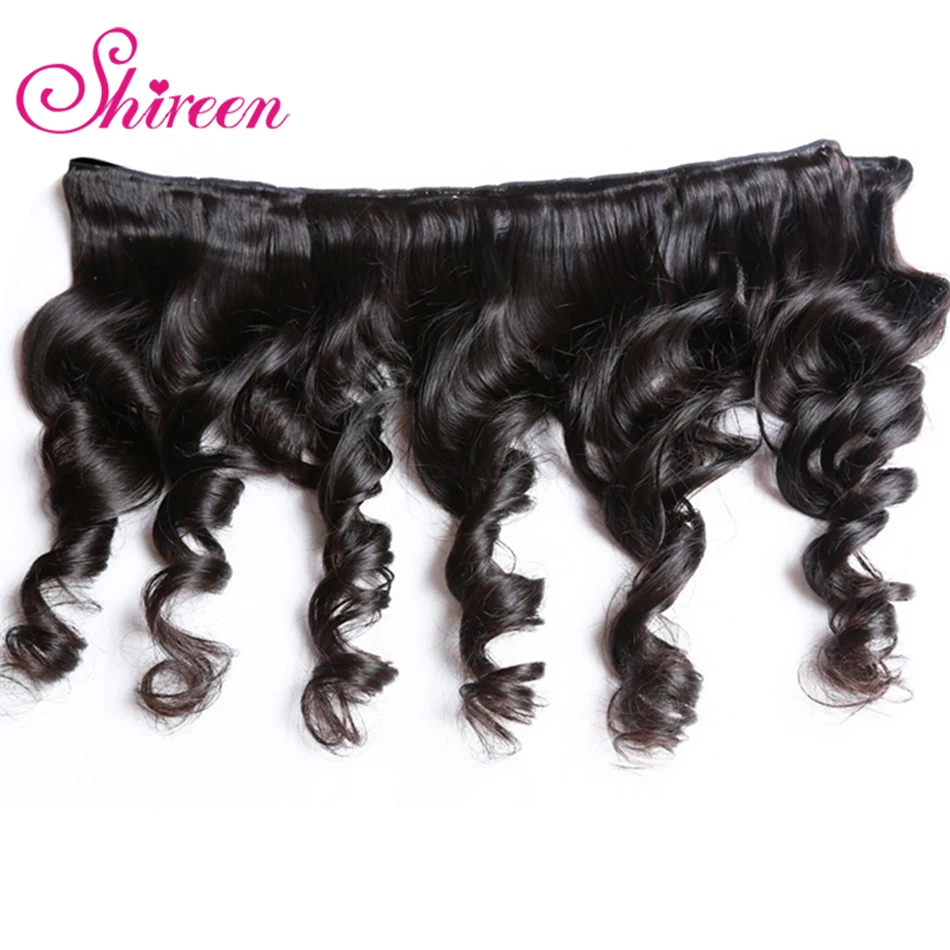 Shireen Loose Wave Bundles 100% Human Hair Extension Brazillian Hair Weave tissage cheveux humain Natural Black Can Be Colored Shireen Loose Wave Bundles 100% Human Hair Extension Brazillian Hair Weave tissage cheveux humain Natural Black Can Be Colored