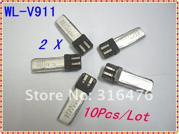 

DRONE 10Pcs/Lot V911-19 3.7V Li-Poly battery for WL V911 RC Helicopter Gyro for wholesale + Free shipping