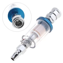 1/4 дюймов небольшой масляный водный воздушный фильтр сепаратора с напорным питанием и быстрым разъемом для пневматического распылителя стирального пистолета