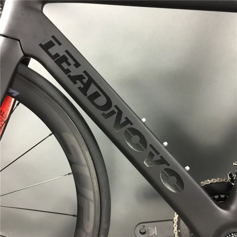 Clearance Leadnovo Complete Full Carbon Fiber Road Bike Racing Cycling,T800 Carbono Fibre Frameset,Black-Red Color,3D three-dimensional 8 Clearance Leadnovo Complete Full Carbon Fiber Road Bike Racing Cycling,T800 Carbono Fibre Frameset,Black-Red Color,3D three-dimensional 8