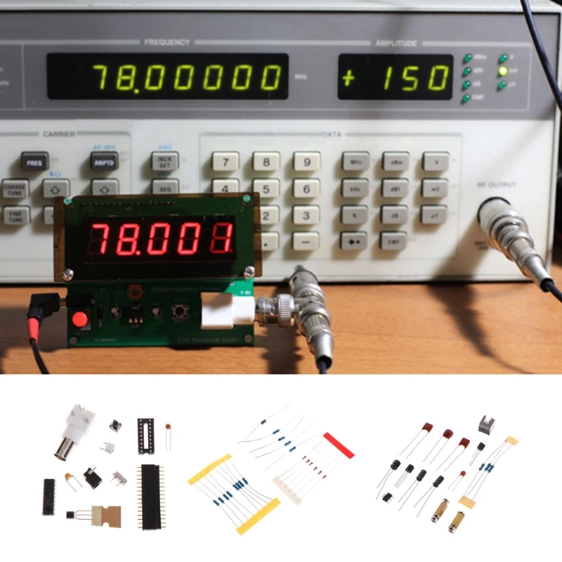 1 Гц-75 МГц Частотомер 7в-9в 50mA DIY Kit частотомер модуль метр тестер 80x58 мм цифровой светодиодный Дисплей частотомеры