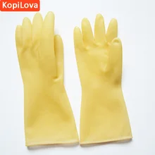 KopiLova латексные перчатки кухонные чистящие блюда мытье рабочих перчаток кислота Alkail устойчивые перчатки