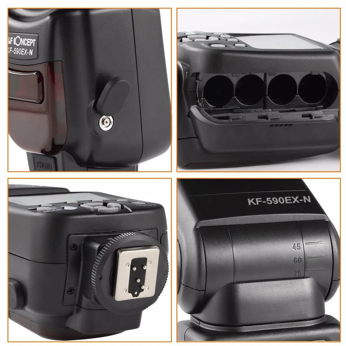 K & F CONCEPT KF590EX N LCD Беспроводная TTL вспышка Speedlite Master Slave Speedlight для Nikon d3300 d7200 d3200 d800 d750