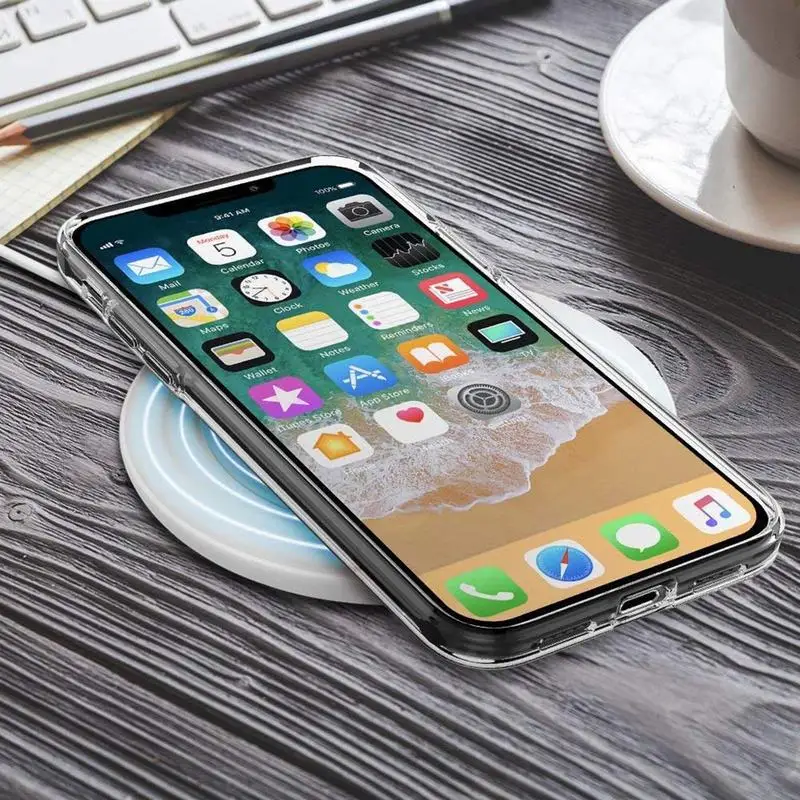 Ascromy 10 шт. мягкий прозрачный силиконовый чехол из ТПУ для iPhone XS Max XR X 8 7 6 6S Plus 5 5S se