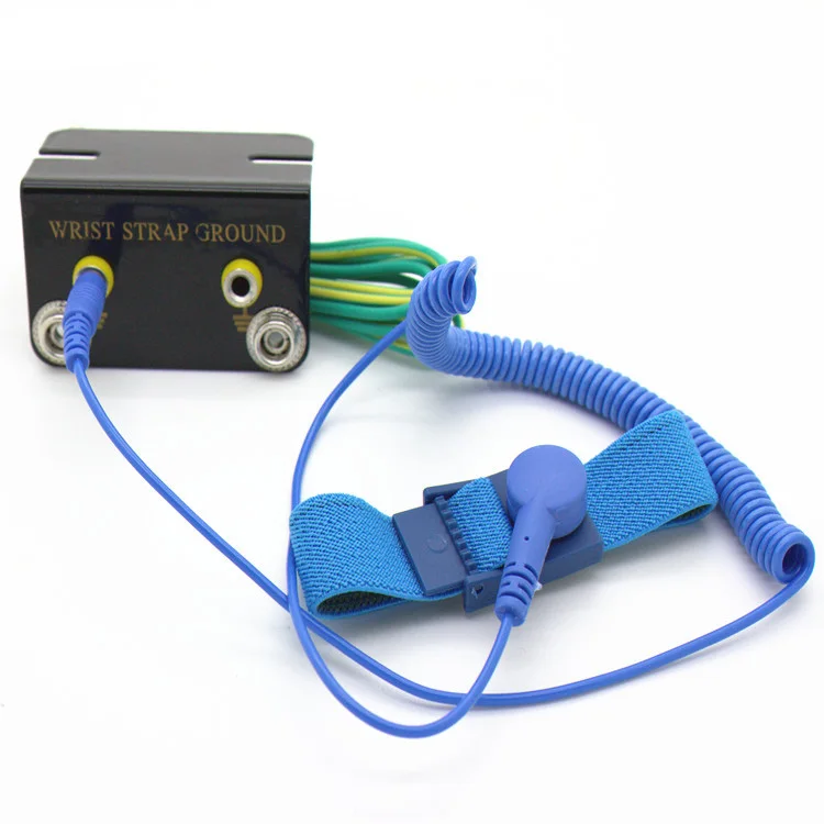 NOVFIX антистатические разъем l-образный ESD кольцо Прочный Зеленый Mayitr терминал кабель заземления для ремешок настольные коврики - Цвет: Socket and ring