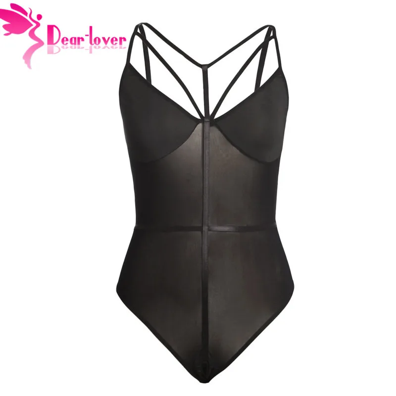 عزيزي عاشق مثير ارتداءها النساء ضمادة شبكة داخلية الأزياء الأسود بذلة وزرة ملابس خاصة LC32383