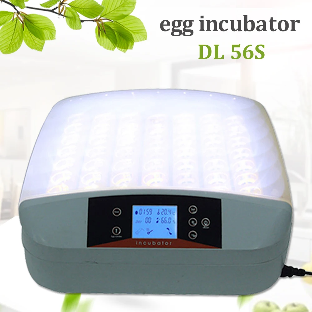 

Top Quality 56 Egg Incubator Automatic Digital LED Temperature Control Poultry Hatcher Home Farm Chicken Tray Brooder