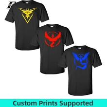 LUCKYFRIDAYF Pokemon Go Plus футболка покемон рубашка команда доблестный мистический инстинкт футболка pokemon Go одежда с покемоном на заказ