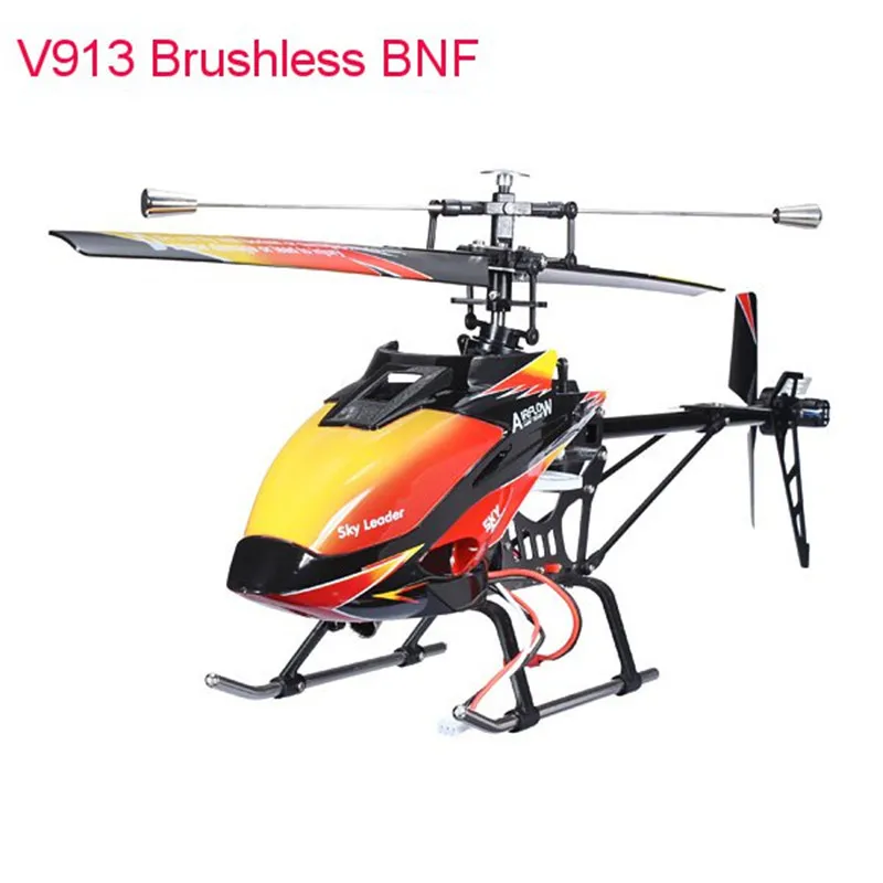 Новое поступление оригинальный WLtoys V913 бесщеточная версия 2 4G 4CH RC вертолет BNF Мини