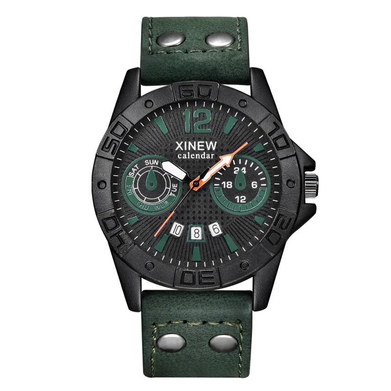 Luxury Analog Quartz Military Waterproof Stainless Steel Sport Analog Quartz Wrist Watch Men Male Clock relogio masculino 3M24 (3)