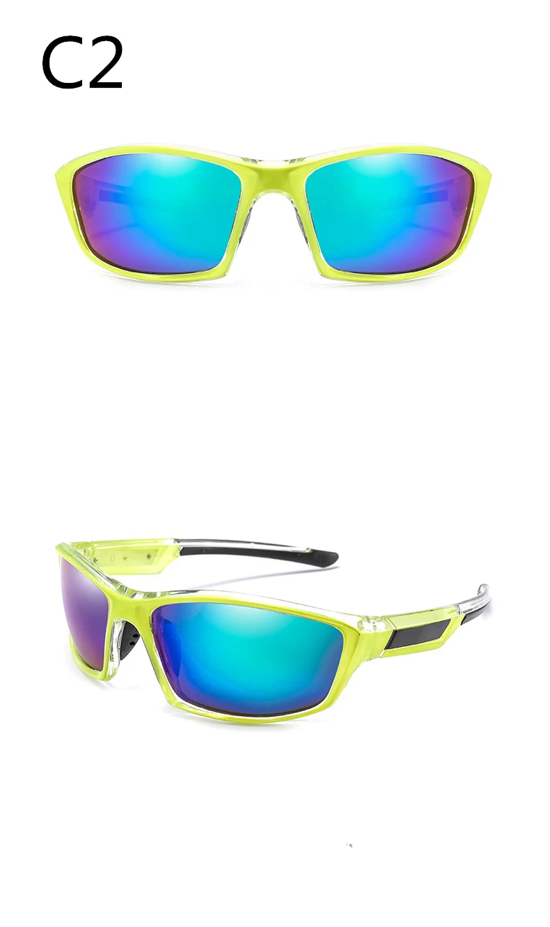 2019 new polarized men's sunglasses UV400 anti-radiation square frame ladies sunglasses fashion brand sports driving sunglasses (3)