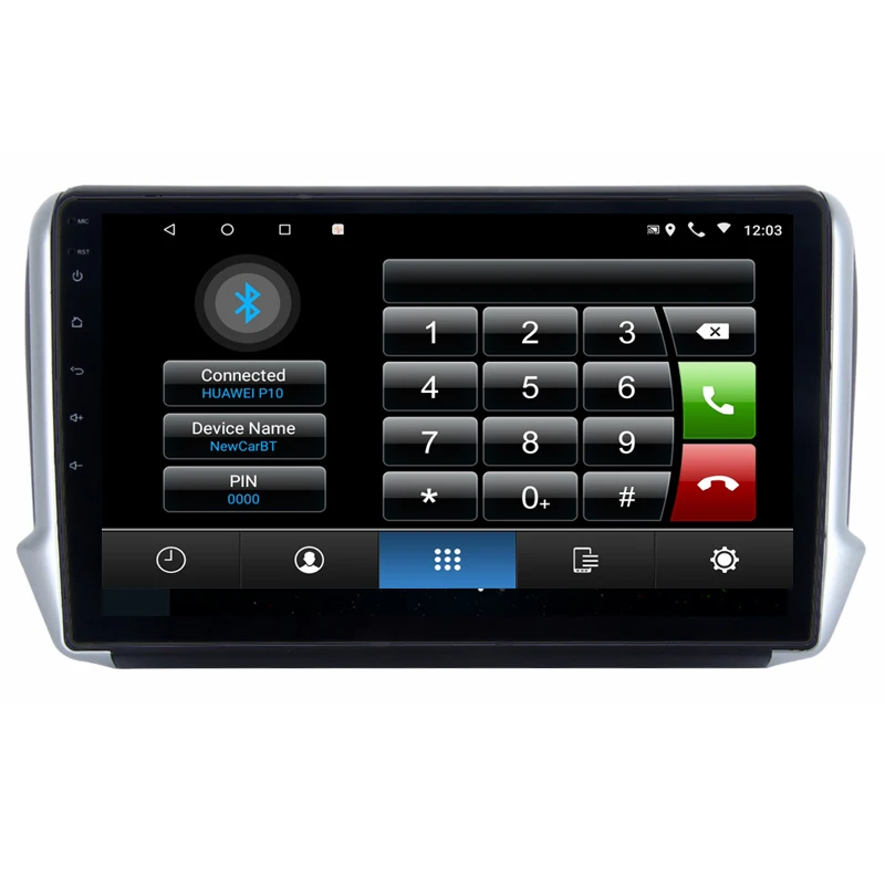 Best 10" 4G RAM 2.5D IPS 8 CORE Android 9.1 Car DVD Multimedia Player GPS for Peugeot 2008 208 2013 2014-2016 audio radio navigation 3