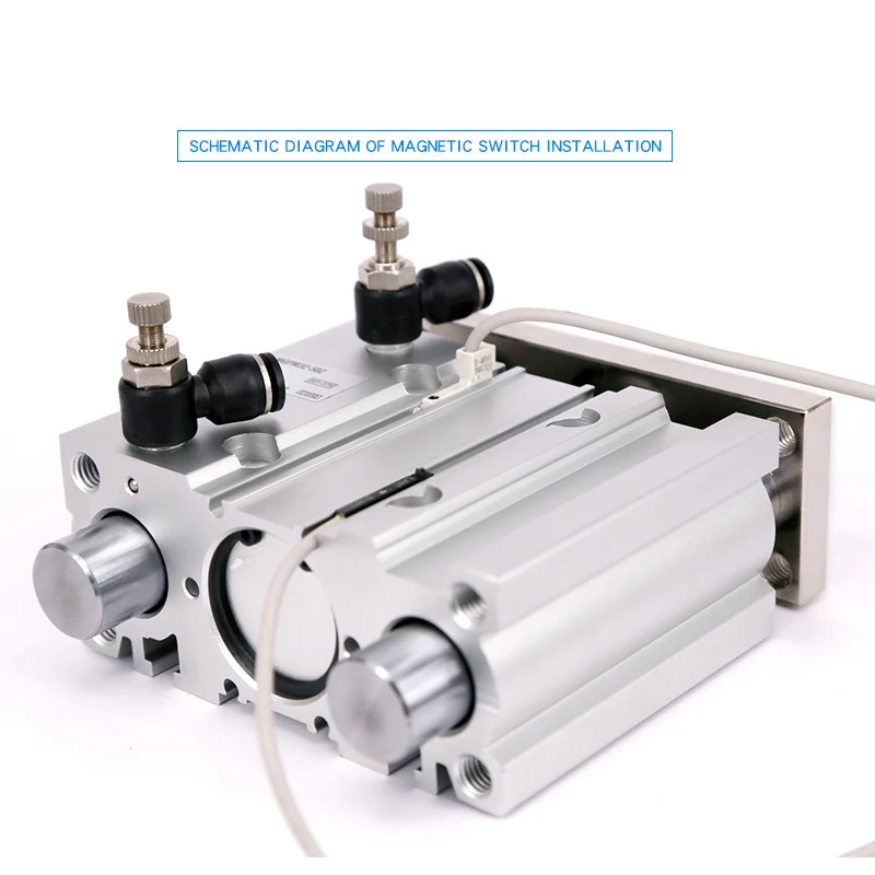 MGPM16 10/20/25/30/40/50/75/100 Compact pneumatic air cylinder with