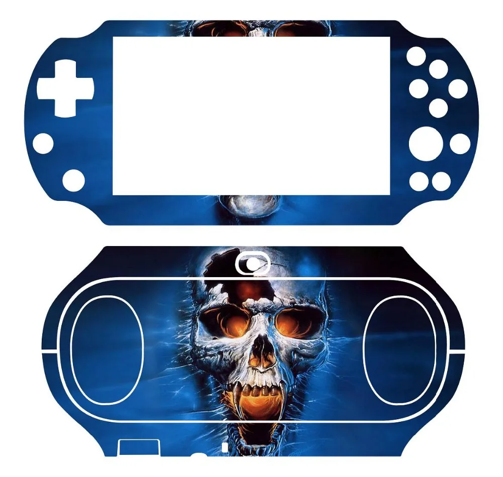 Виниловая защитная наклейка с голубым черепом 108 для Sony PS vita 2000 PSvita PSV наклейки