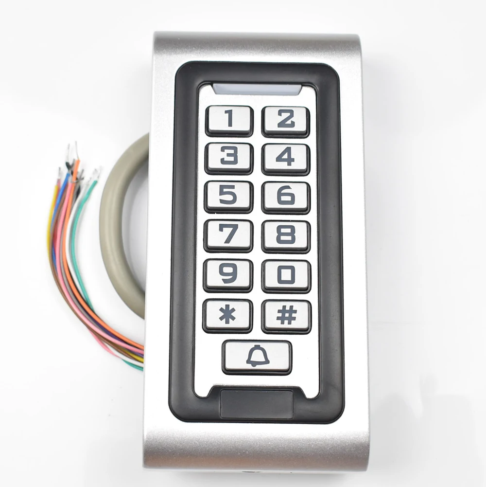 

125khz IP68 Keypad RFID Access Control System Proximity Card Standalone 2000 Users Door Access Control Waterproof Metal Case