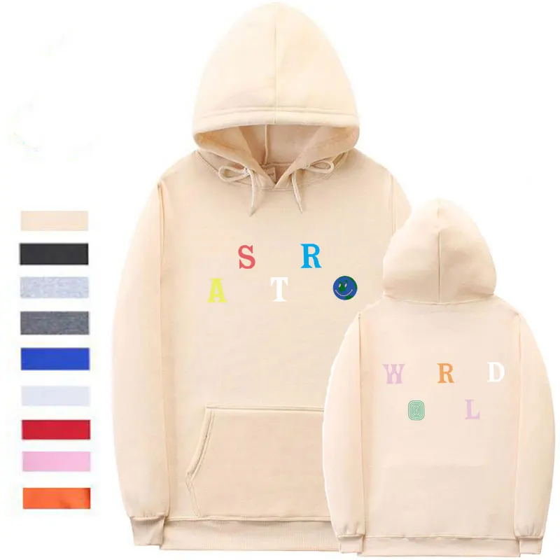 الشارع الشهير أنماط متعددة Astroworld هوديي البلوز رجل وامرأة الأزياء إلكتروني طباعة هوديس البلوز