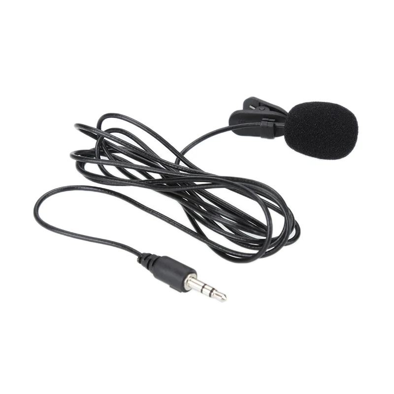 

For IPhone Android SmartPhone PC Studio Microphone Recording Microphone External Clip-on Lapel Lavalier Microphone 3.5mm Jack