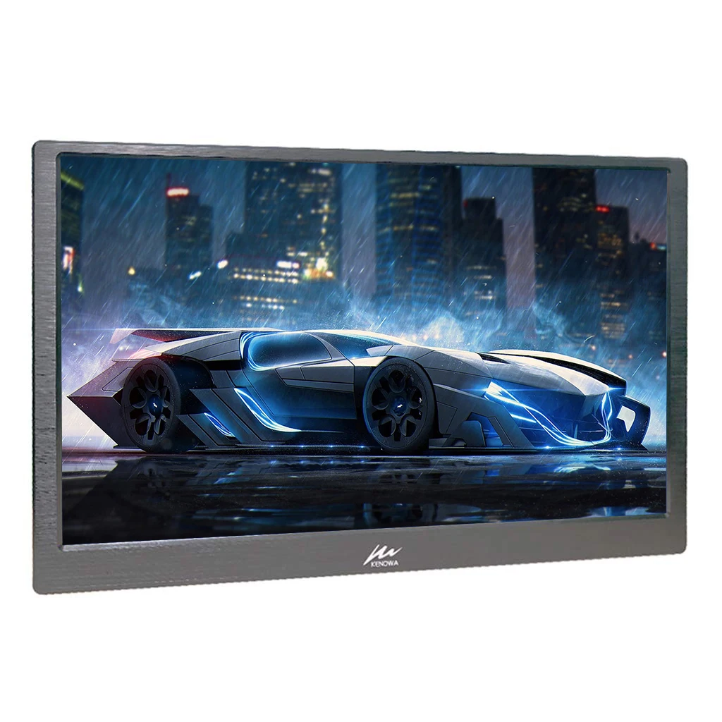 

15.6"1080P LCD Portable Gaming Monitor PC HDMI PS3 PS4 Xbox Display 13.3" CNC Shell With 2 Mini HDMI USB Port for Windows 7 8 10