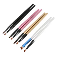 1pc Elite Angled Eyebrow Makeup Brushes White Handle Eye Liner Brow Blush Beauty Tools Maquillaje WY5