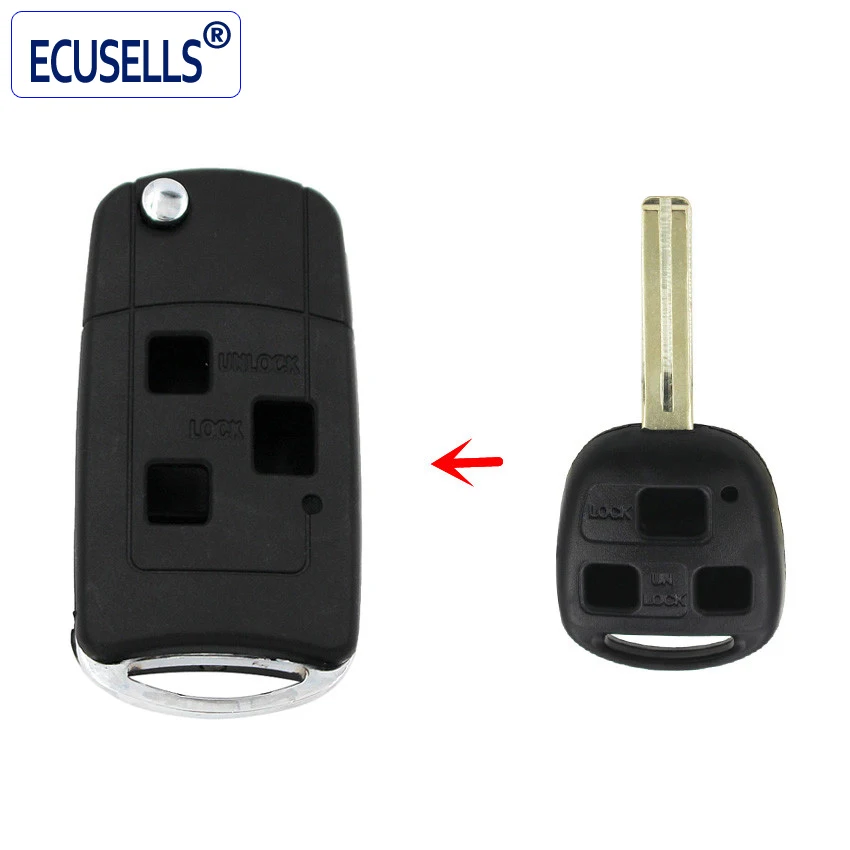 1PC, 5PCS, Replacement Shell Modified Remote Key Keyless