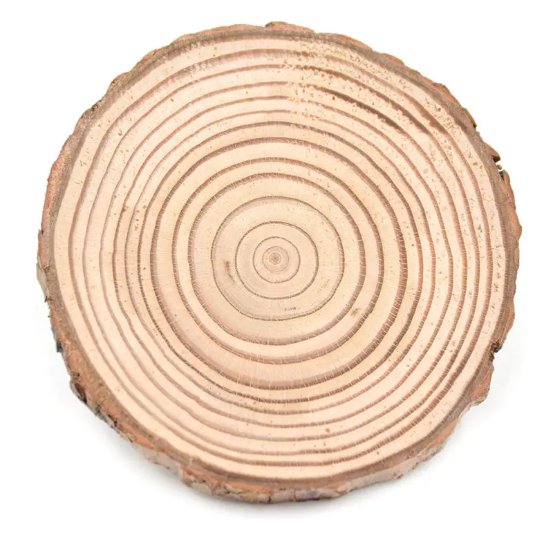 5 sizes Natural Round Wooden Slice Cup Mat Coaster Tea Coffee Mug Drinks Holder for DIY Tableware Decor Durable