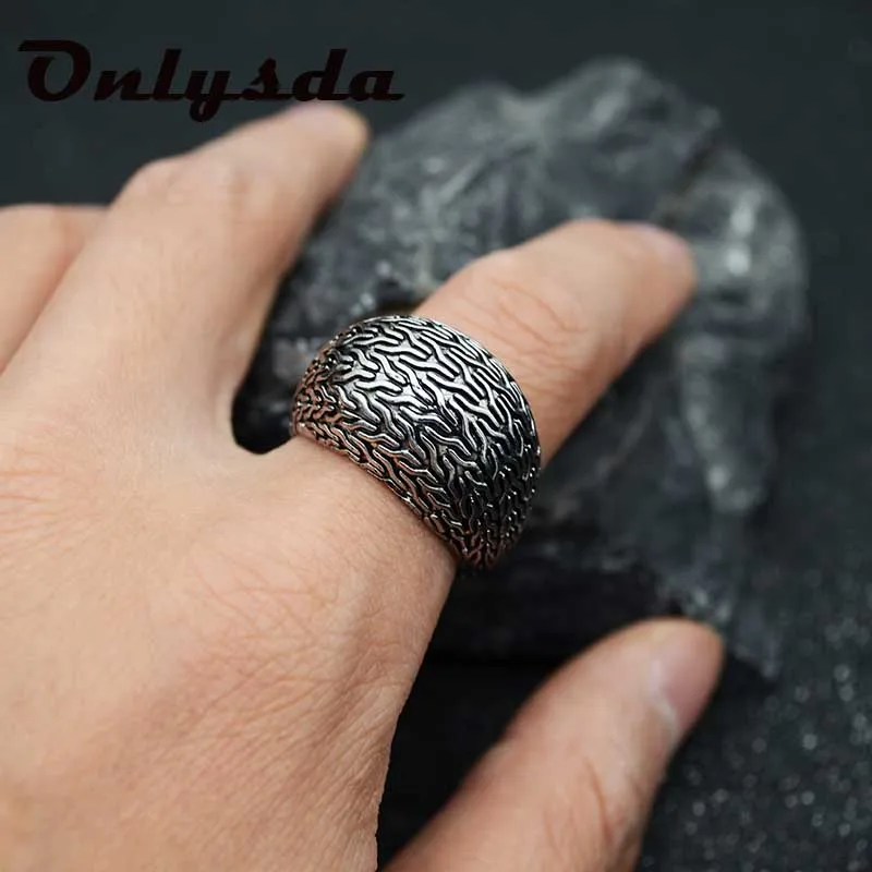 

Onlysda Stainless steel for man women Fashion Jewelry Retro Punk Rock finger Bird's nest ring