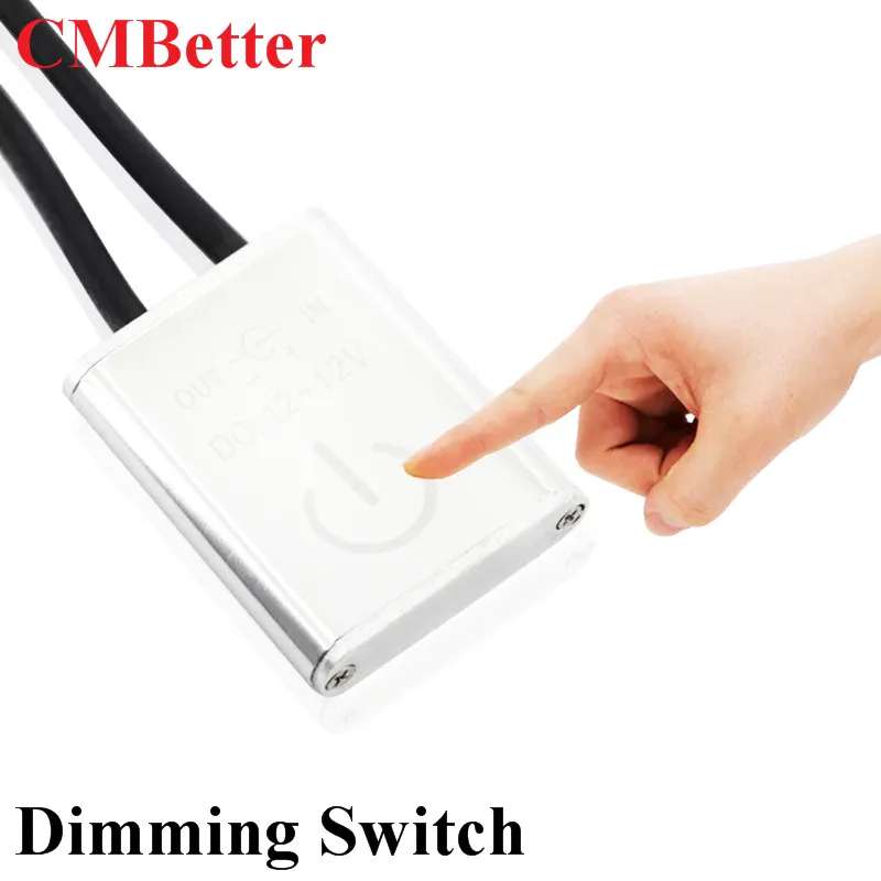 iTouch LED DImmer controller DC 12V24V 3A Touch Dimming Switch  with DC Plug for Cabinets, Stairs, Wardrobes, Furniture   (1)