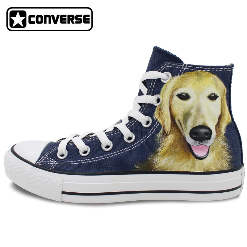 Prix pour Bleu Converse All Star Pet Chien Golden Retriever Original Custom Design Peint À La Main High Top Toile Sneakers D'anniversaire Cadeaux Prix pour Bleu Converse All Star Pet Chien Golden Retriever Original Custom Design Peint À La Main High Top Toile Sneakers D'anniversaire Cadeaux