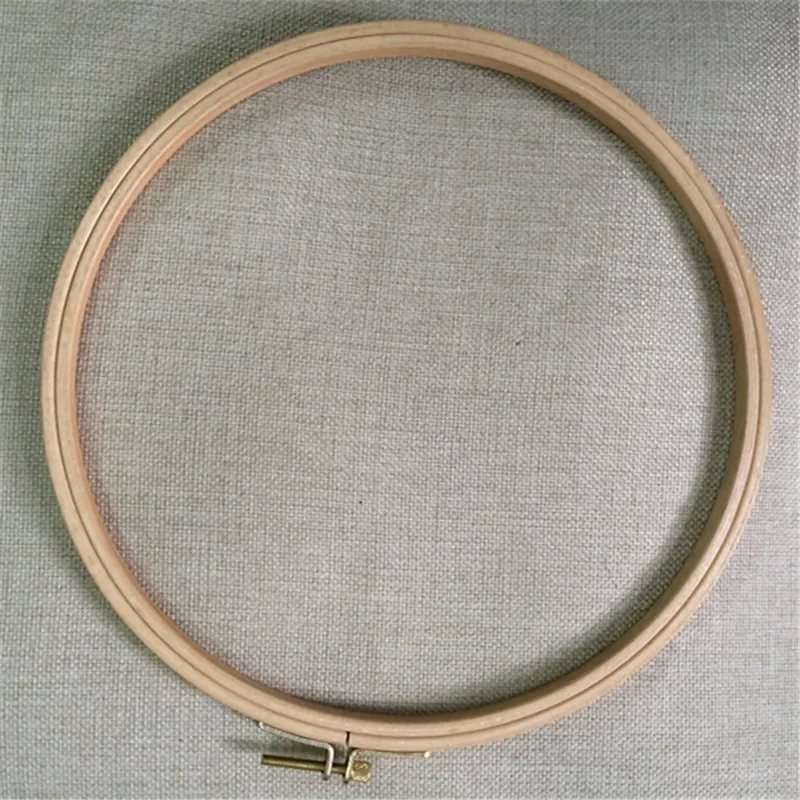 1PC 9.45 Inch 24cm Wood Embroidery Hoop Hand Cross Stitch Framing Hoop