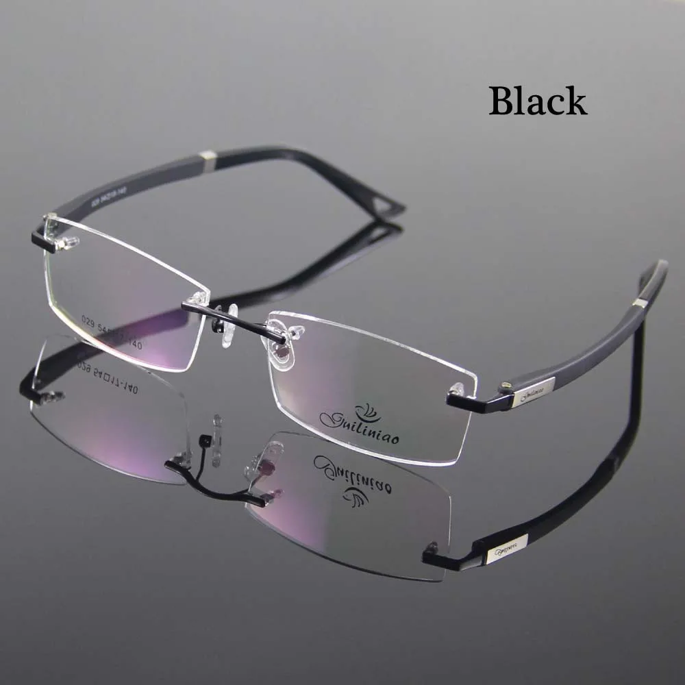 Rimless Glasses Frames Designer Rim Spectacles Men Eyeglasses Women