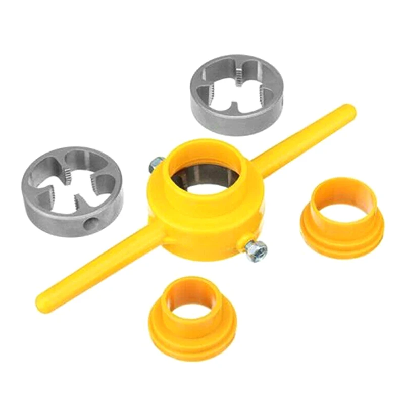 

PVC Thread Maker Yellow Pipe Threader Tool Set 1/2
