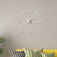 Home 3D Mirror Wall Clock 5