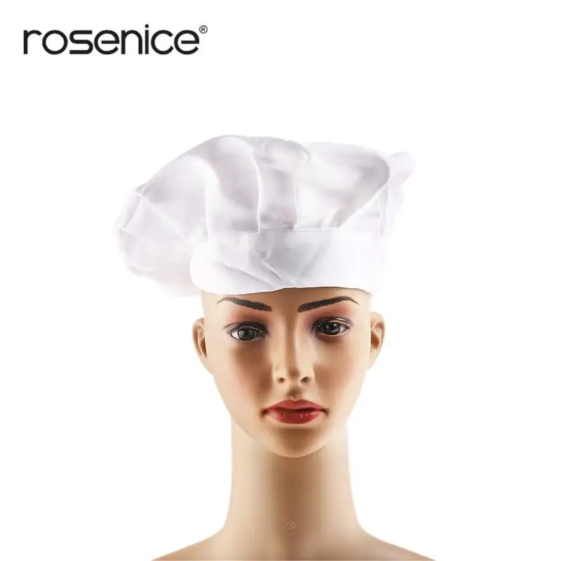 

Unisex Kitchener Hat Chef Cap Durable Round-top Cook Cap for Resturant /Party /Cooking /BBQ (White)